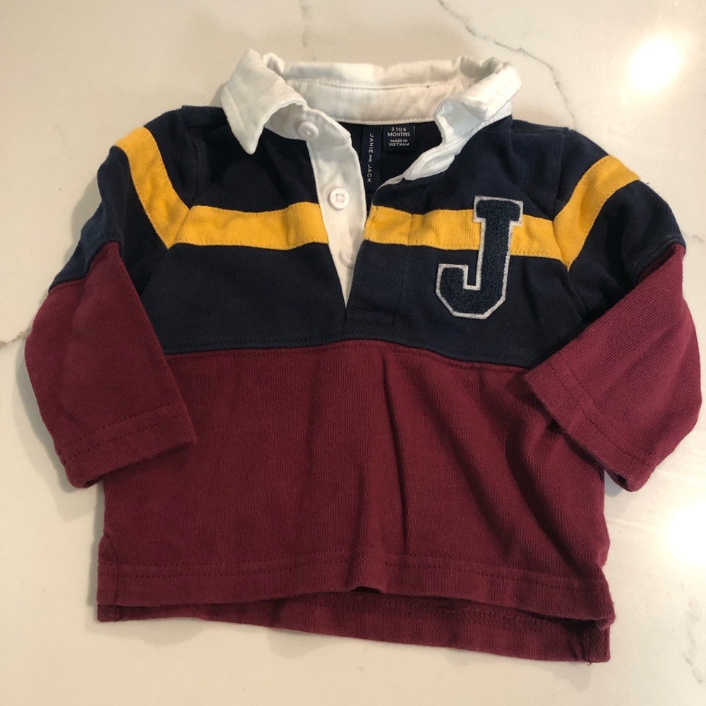 Baby Janie and Jack Rugby Shirt - Long sleeves
